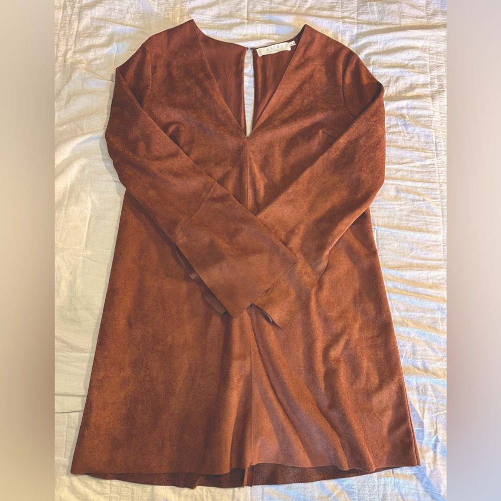 ASTR The Label suede dress in brown